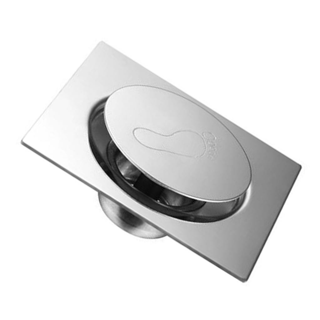 Shower Drain Quadrate High Glossy Thickened Prevents Odor Clogging Resistance Stainless Steel Floor