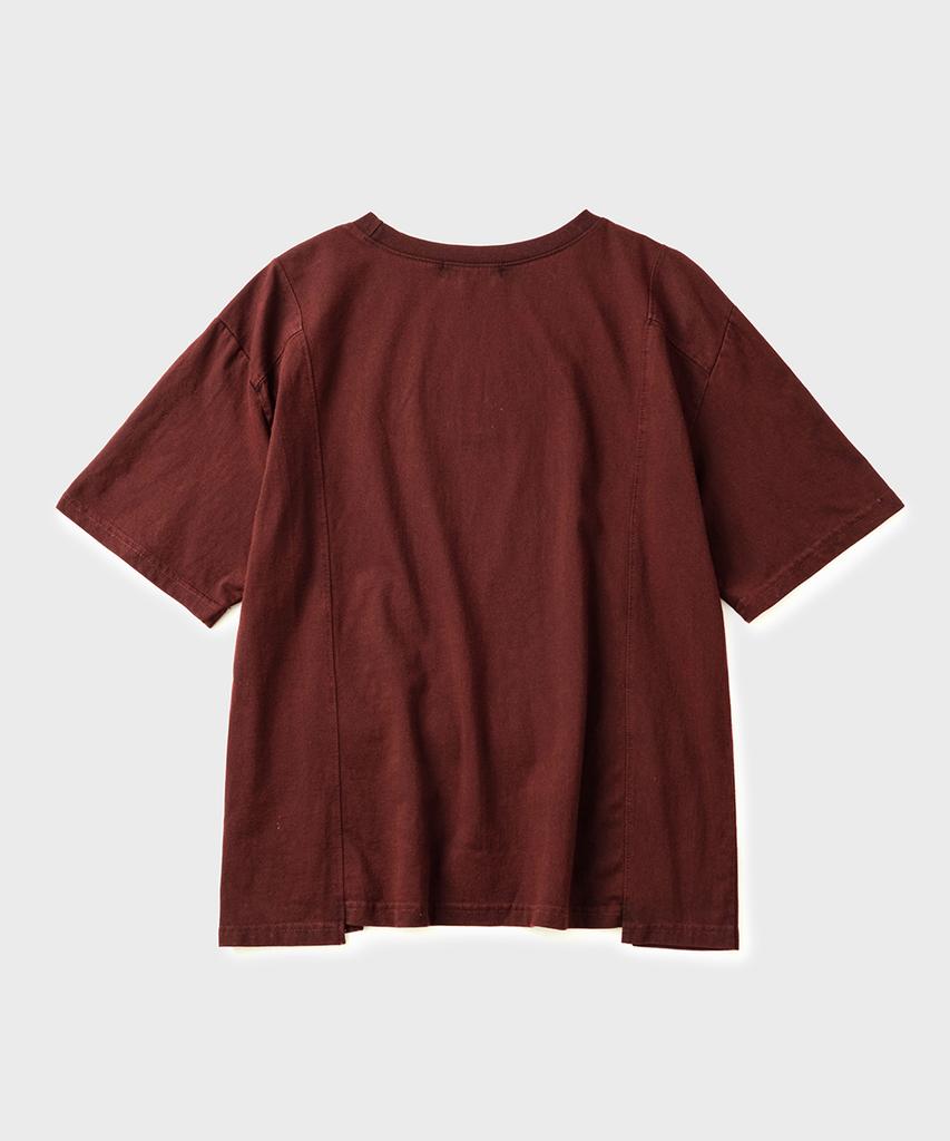 HOOVES Contour Line Short Sleeve T-Shirt [Dying Red]
