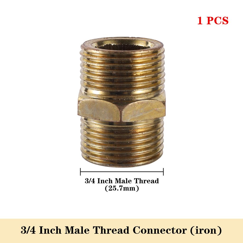 1 Pc 1/2" 3/4" 1" Female Male Thread Through Adapter Copper Extender Connect Repair Durable Hose Coupling Joint Garden Fitting