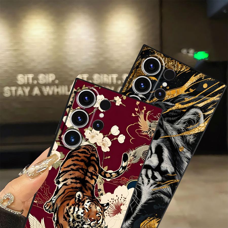 Cool Tiger Leopard Funda Phone Cover Case for Samsung Galaxy S26 S10 S9 Note 20 Ultra 8 9 10 S23 S20 S24 Plus S21 FE S25 Ultra