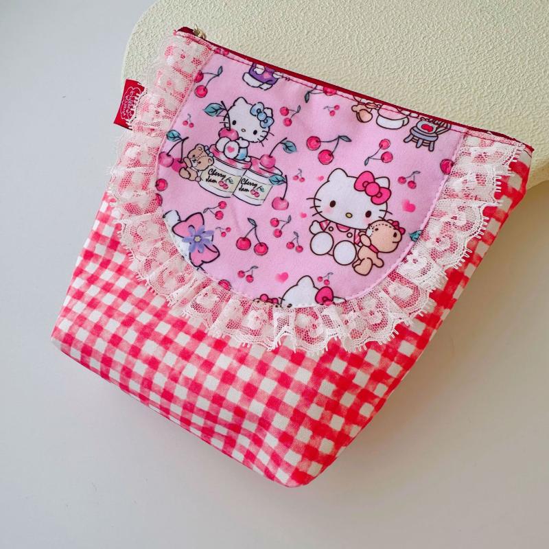 

Cute Kt Cat Coin Purse Portable Sanitary Napkin Storage Bag Student Sanitary Cotton Monthly Event Bag Mini Lipstick Bags красный