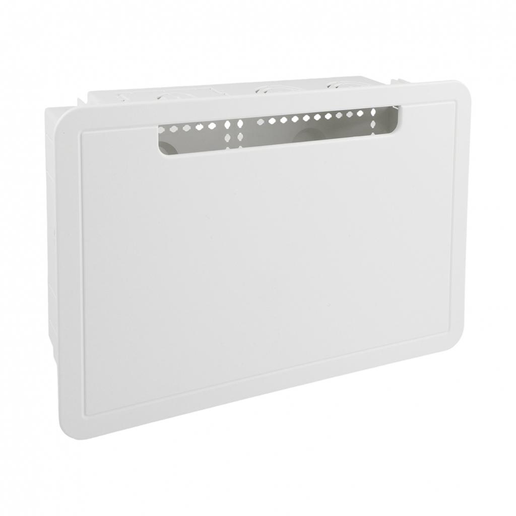 Recessed TV Outlet Box with Cable Management for Home Entertainment Systems