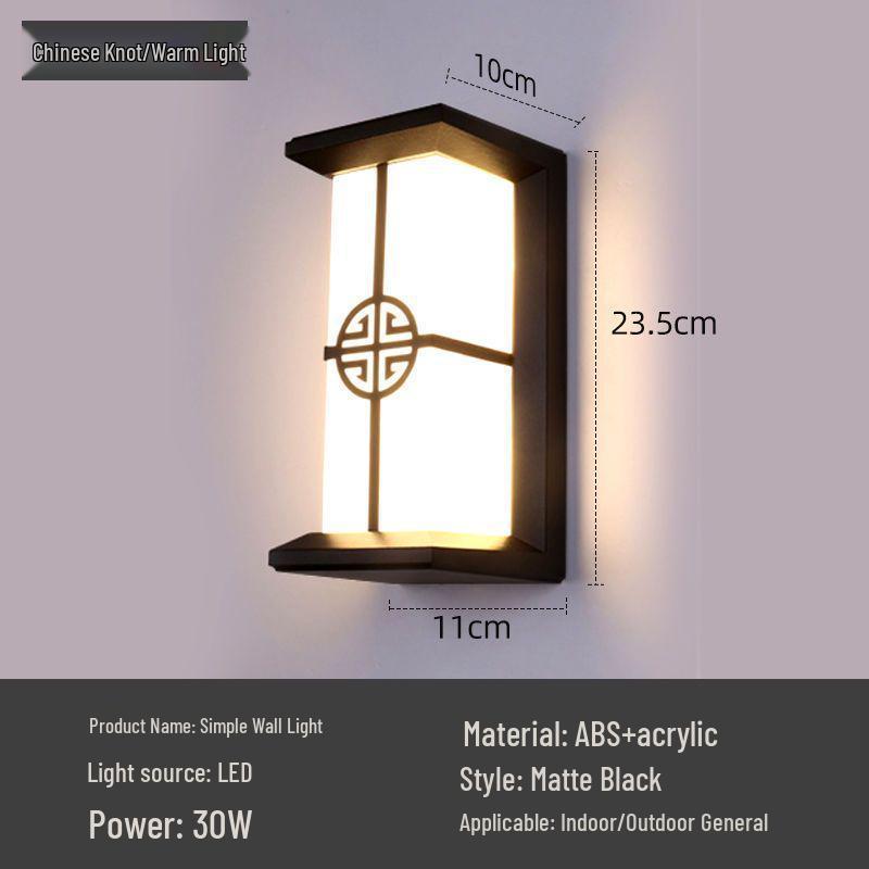Waterproof LED Outdoor Wall Light for Staircase, Terrace, Corridor, Garden, Villa, or Aisle.