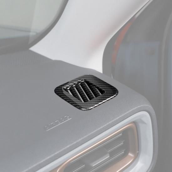 2P Carbon Fiber Dashboard Vent Air Outlet Trim Cover For Ford Maverick -2025