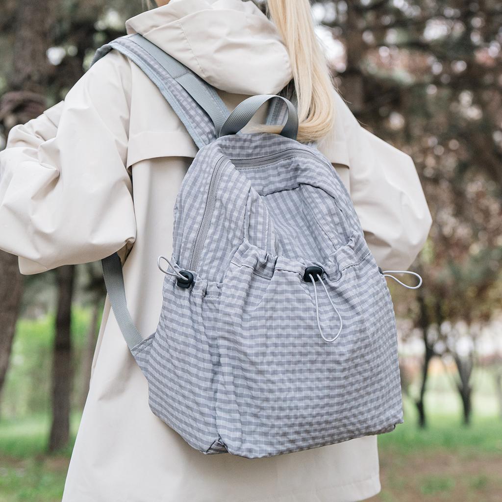 Schoolbag New Japanese Drawstring Lightweight Backpack Female Junior High School College Student Outdoor Sports Leisure School Bag