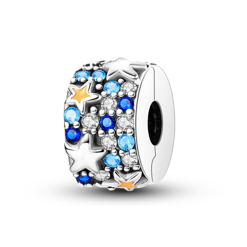 Copper Silicone Spacer Stopper Clip Charms Chamilia Beads Fit Original Necklace Bracelet Diy Gift Women