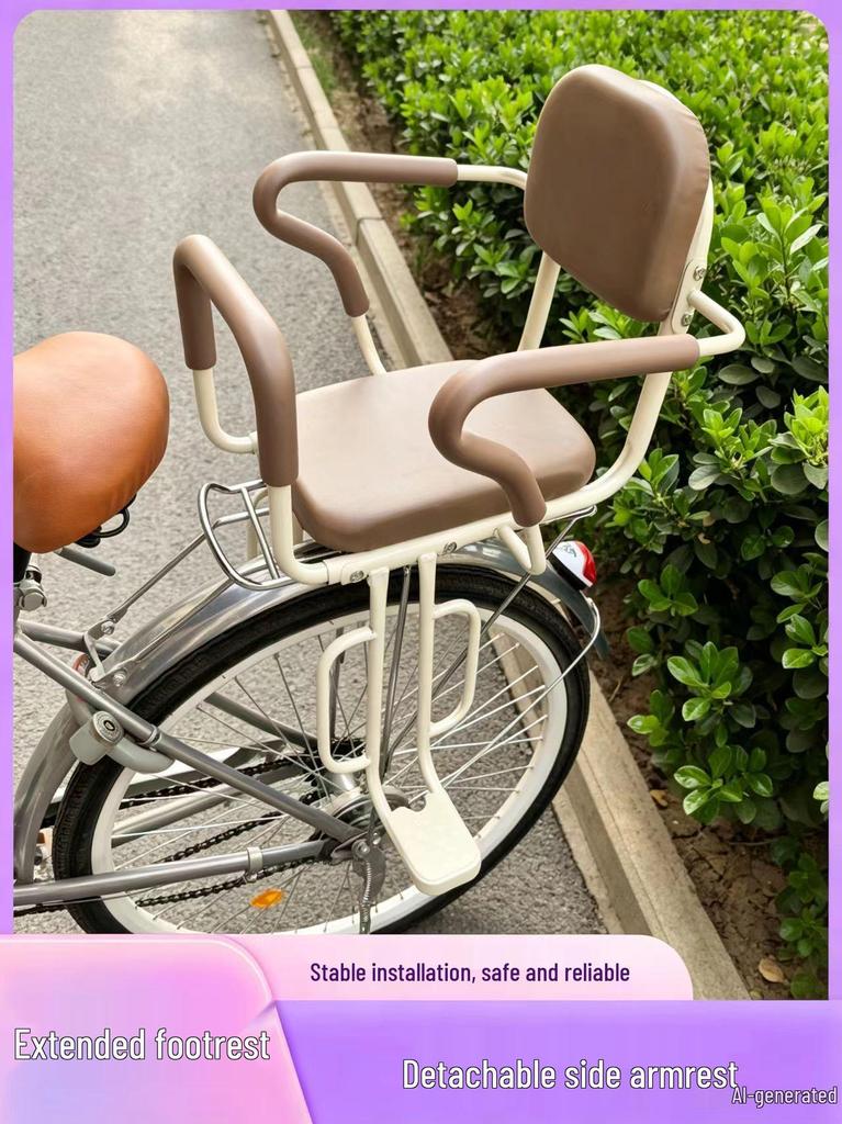 Verdickter am Hinterrad montierter Baby-Sicherheitssitz für Mountainbikes - Großer Kinderschutzstuhl