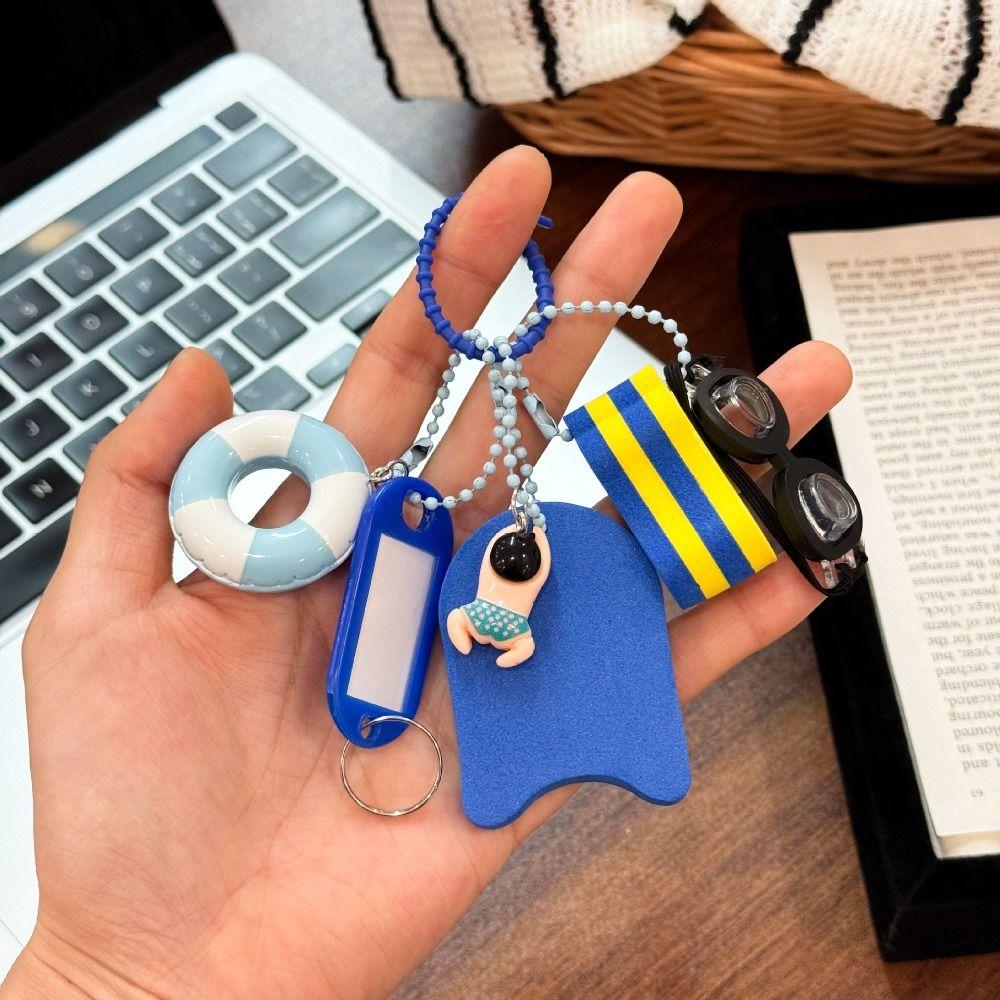 Funny Floating Key Ring Creative Diving Mask Bag Pendant Diving Series Keychain Backpack Decor