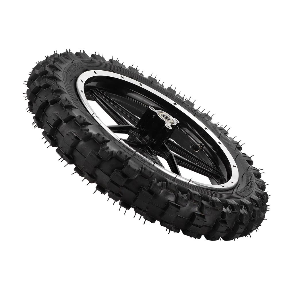 2.5‑10in Rear Wheel Steel Alloy Replacement for Mini Pocket Bike Motorcycle Black