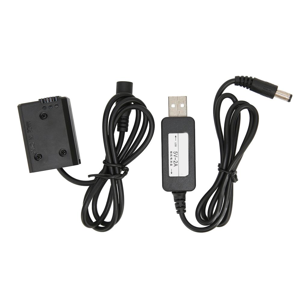 FW50 DC Coupler Black Full Decoding Dummy Battery with USB Adapter Cable for Sony A7R A7 A7S A7S II