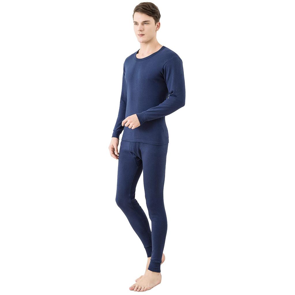 Sillictor Warm Innerwear Pure Cotton Heattech Long Sleeve Shirt with Front Opening and Long Perfect for and 8012YL XL Set, Tights, Fall, Winter,