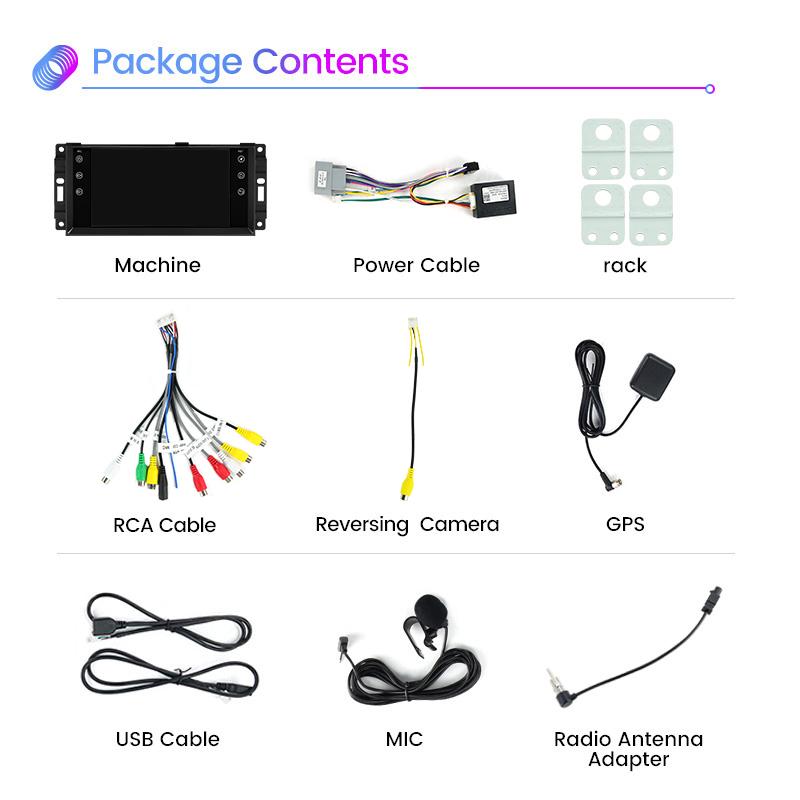 Navifly Android System Car Radio For JEEP Grand Cherokee Liberty Wrangler Chrysler 2002-2006 Multimedia Player GPS Carplay AUTO