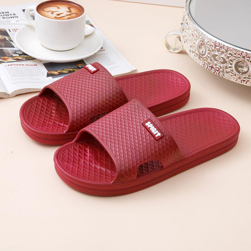 

Женские нескользящие тапочки для душа с мягкой подошвой из ПВХ с одним ремешком для дома на лето Size 40-41