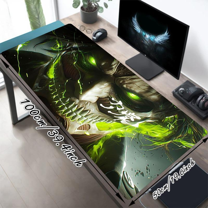 Evil Force Xl Gaming Mouse Pad Nonslip Rubber Base Stitched Edge Waterproof Desk Mat For Pc Laptop Gamer Office Computer Accessories C929144