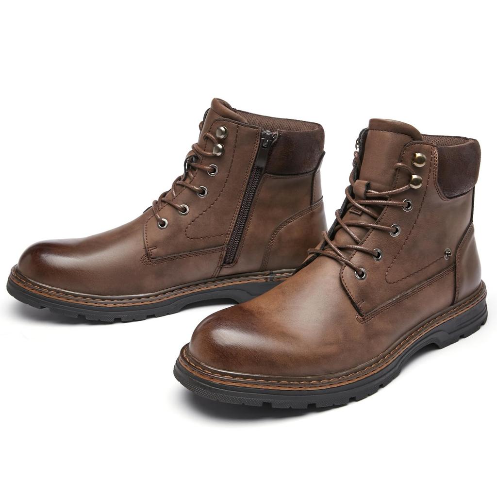 Foxsense Chelsea Side Chukka Genuine Straight Dress Dark Size Men's Boots, Gore, Style, Leather, Tip, Shoes, Formal, Brown, 28.0cm, R766H-22