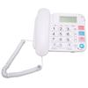 Home Corded Phone LCD Display Ringtone Volume Adjustment Big Button Landline with Speaker for Seniors