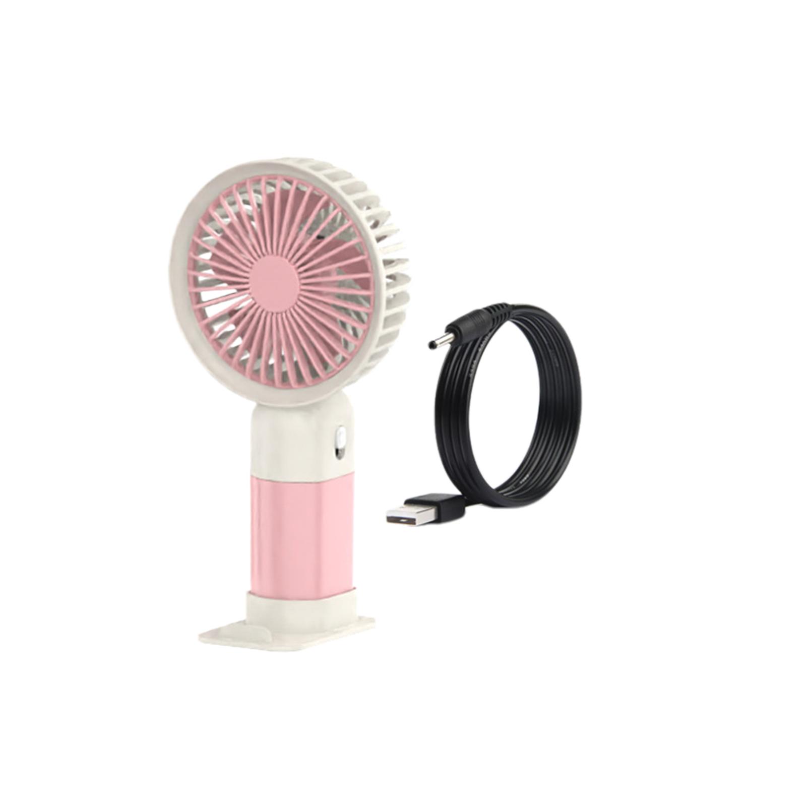 

Мини-ручной кронштейн электрический вентилятор для офиса студенческий настольный маленький мини общежития для детей розовый