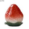 Strawberry Ceramic Tea Jar Simulation Fruit Storage Jar Sealed Moisture Proof Jar Tea Box Household Tea Storage Container