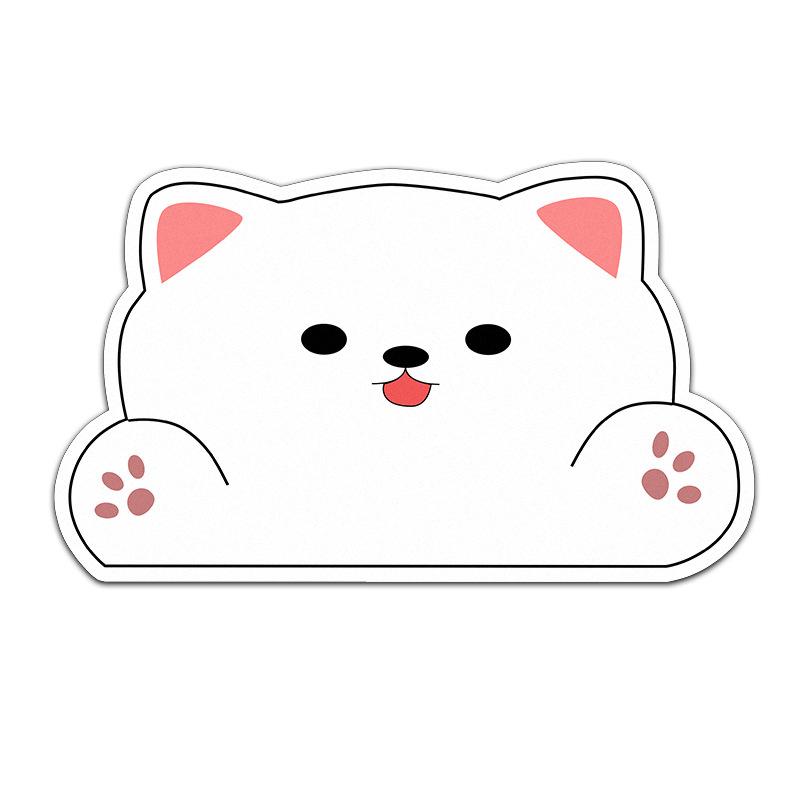 Covor de baie absorbant din noroi diatomeic moale, de formă specială, cu desene animate pentru clasă, covor pentru ușa băii, covor de uz casnic cu uscare rapidă și antiderapant