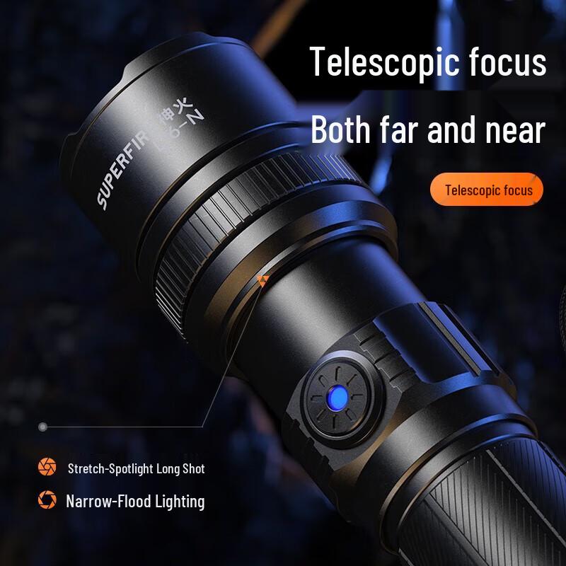 Shenhuo L16-N 7W USB-C Rechargeable Focusing Flashlight