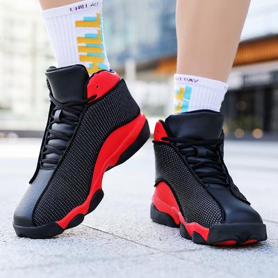 Sneaker à boucle rotative confortable pour hommes Chaussures tendance de mode pour jeunes Chaussures d'entraînement pratiques de haute qualité à tige haute Chaussures de basket-ball