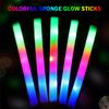 LED Glow Foam Stick Colorful Sponge Glow Stick Last Up 10H Glow in The Dark Concert Party Rave Supplies
