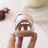 2026 Girls' Heart Hollow Turban Sandals - Korean Style, Breathable, Soft Sole Beach Shoes