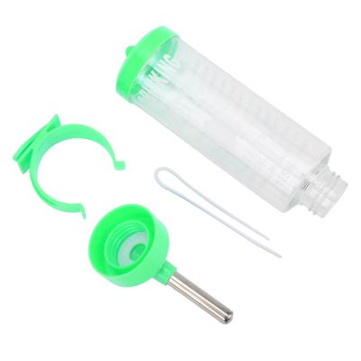 Dispenser automatico per borraccia per criceti, senza gocciolamento, fontanella per bere per piccoli animali, verde