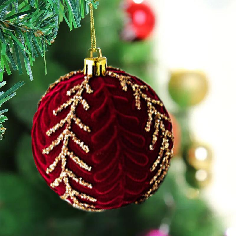 Caja de regalo decorativa navideña Decoración para árbol de Navidad Bola de algodón hueca colgante