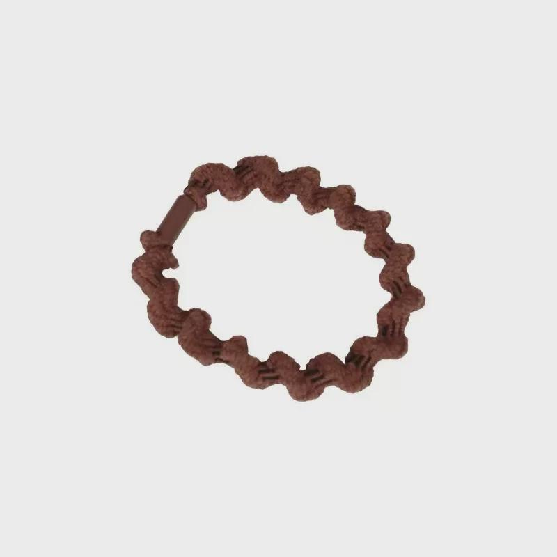 Durable High-Elastic Hair Rope for Women: Simple, Threaded Hair Ring for Autumn & Winter, Perfect for High Ponytails.