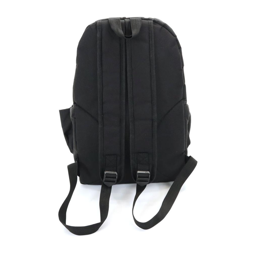 Mochila negra unisex para hombre usada con estampado del logo adidas Trefoil