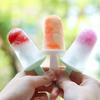4 Holes Popsicle Molds Ice Cream Diy Molds Kids Food Refill Box Silicone Ice Tray Popsicle Molds Fruit Milkshake Baking Tools