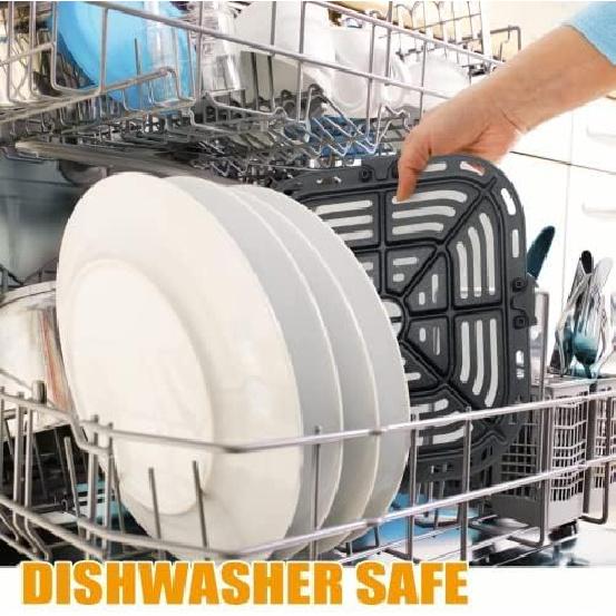 Air Fryer Grill Pan for COSORI Air Fryer Pro LE 5 QT, Non-Stick 8.23’’*8.23’’Square Air Fryer Rack Replacement Parts Accessories Grill Plate