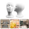 Foam Female Mannequin Head Model Wigs Glasses Display Holder Stand Photograph Prop Multi-purpose Barber Shop Mannequins Head