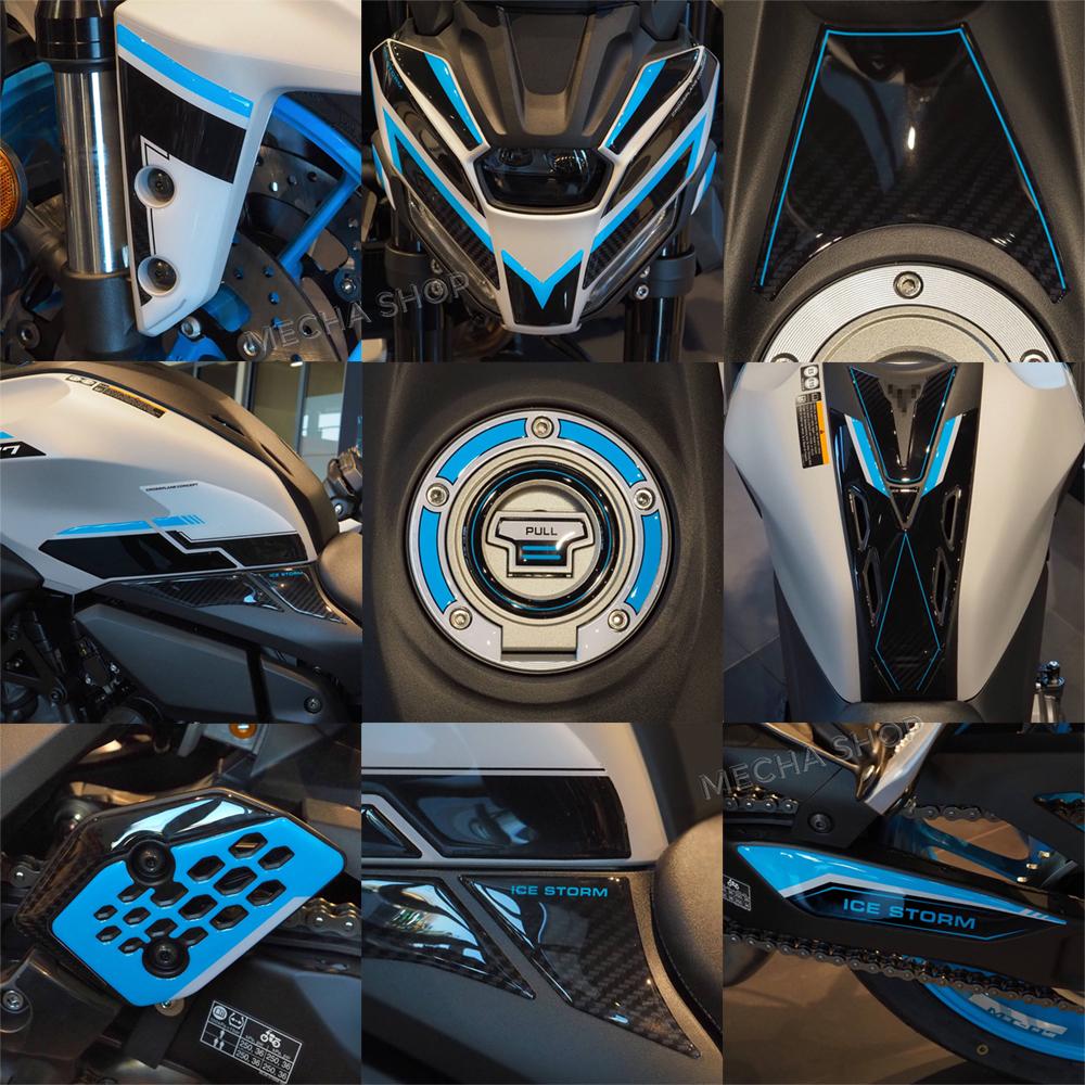 Motorcycle Fuel Tank Pad Stickers 3D Tank Protection Decals Waterproof For MT-07 MT 07 2025