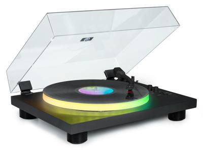  Bigben PARTYBTTDLIGHT Turntable with Built-in Speakers and Bluetooth and LED Lighting, BigBen