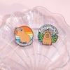 Capybara Nilpferd Emaille Anstecknadeln Individuell Niedlich Lustig Nilpferd Broschen Anstecknadeln Cartoon Tier Schmuck Geschenk für Kinder Freunde