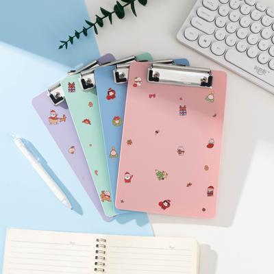 1pc Christmas Themed A5 Folder & Clipboard ,  Portable Binder for School, Office, Holiday Meetings, Festive Loose-Leaf Binder