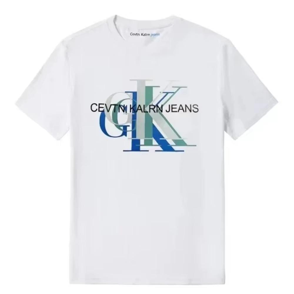 Camiseta de Verano 2024 de Alta Calidad y Moda para Hombre Algodón Camiseta Oversize Estampada Camiseta de Marca Manga Corta Ropa para Mujer Tops