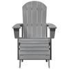 Adirondack Chair Light Grey 82 X 74 X 92 Cm HDPE