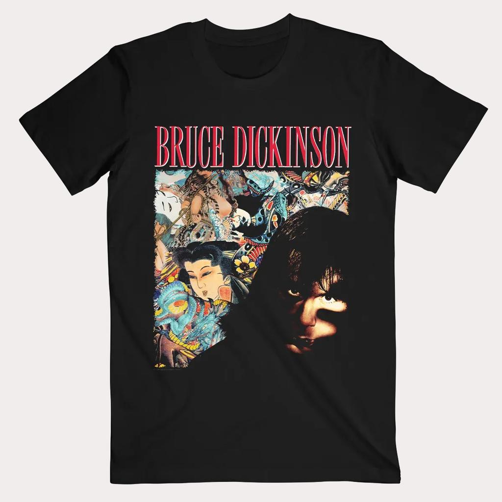 NEUES Bruce Dickinson Tätowierter Millionär Baumwolle Schwarz S-5XL T-Shirt CM619