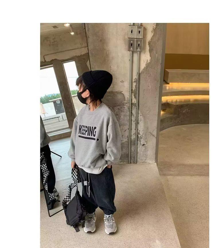 Trendige Sweatshirts für Jungen: 2023 Frühling & Herbst Langarm-Oberteile für Kinder