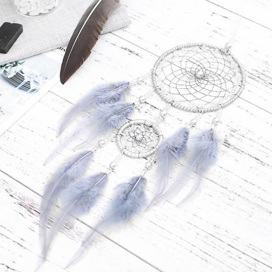 Handmade Fantasy Dreamcatcher Iron Circle Faux Pearl Home Hanging Decor