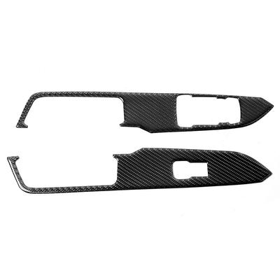 2 stk Vindusheiskontrollbryter Panelrammedeksel Trim Passer for Ford Mustang 20152019