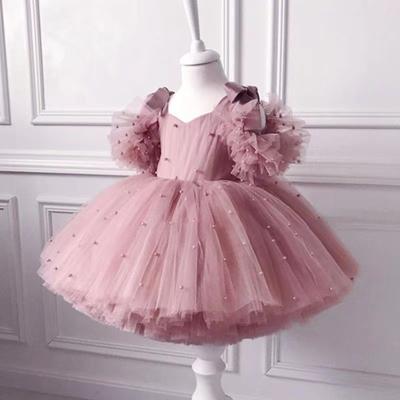 Baby Girl Dress Princess Baby Baptism Dress Lace Tutu Birthday Party
