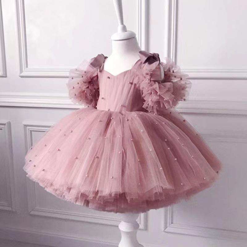 

Baby Girl Dress Princess Baptism Dress Lace Tutu Party 80cm