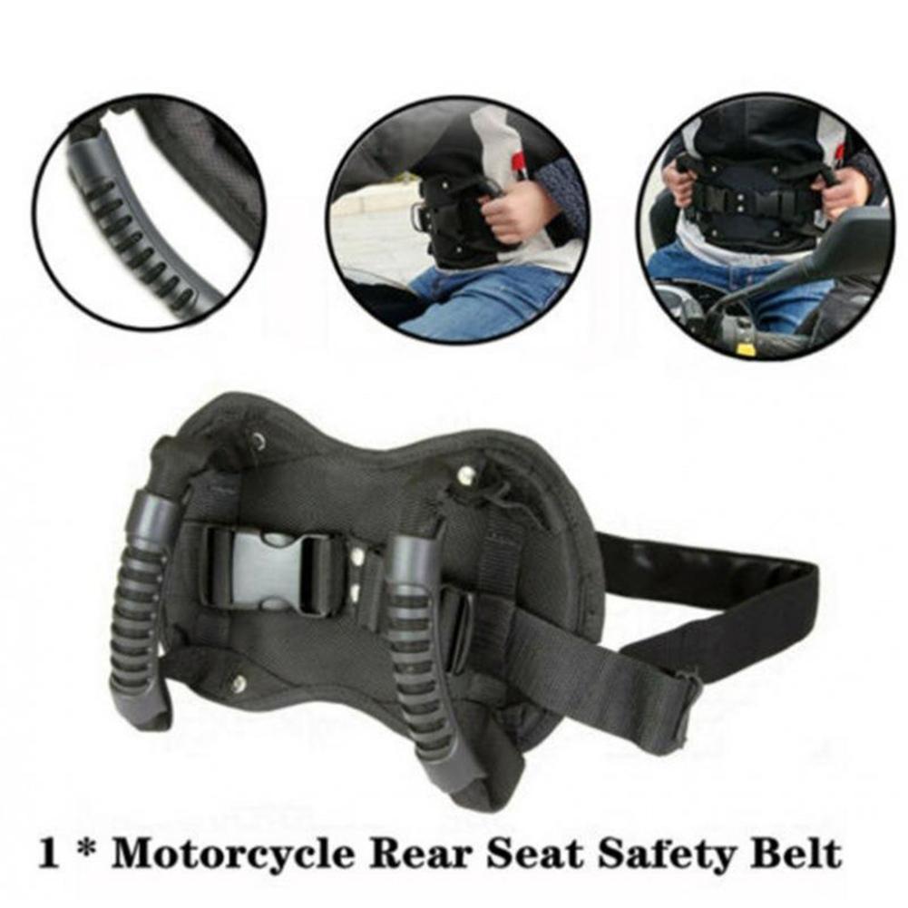 Motorcycle Scooters Safety Belt Back Seat Passenger Grip Grab Handle Non-Slip Strap Universal Motorcycle Seat Strap For Kids