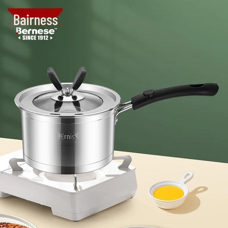 Boernisidechu 16cm 304 Stainless Steel Saucepan