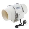 High Efficiency Inline Duct Fan Air Extractor Bathroom Kitchen Ventilation System   80W