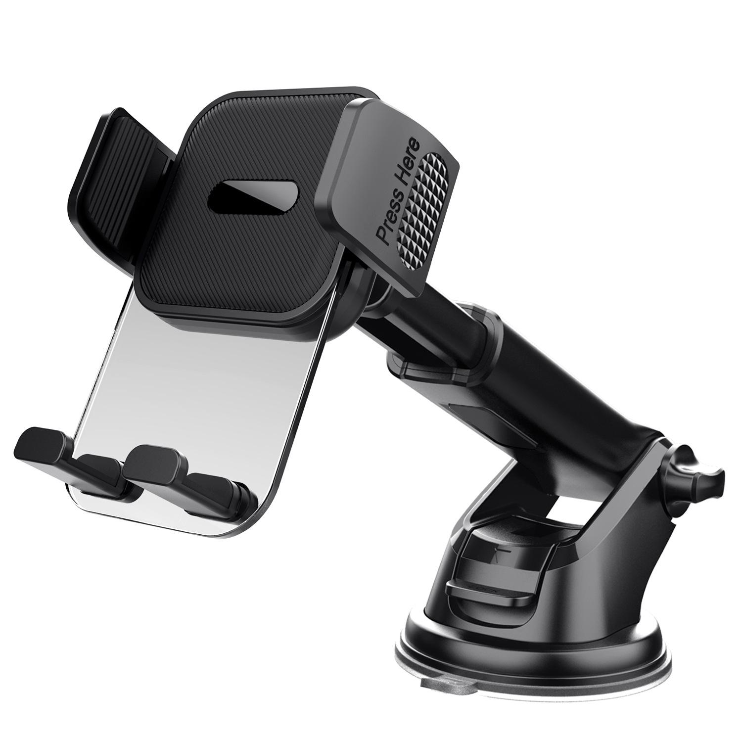 Multifunctional car mobile phone holder Car dashboard Windshield Suction cup retractable navigation mobile phone holder